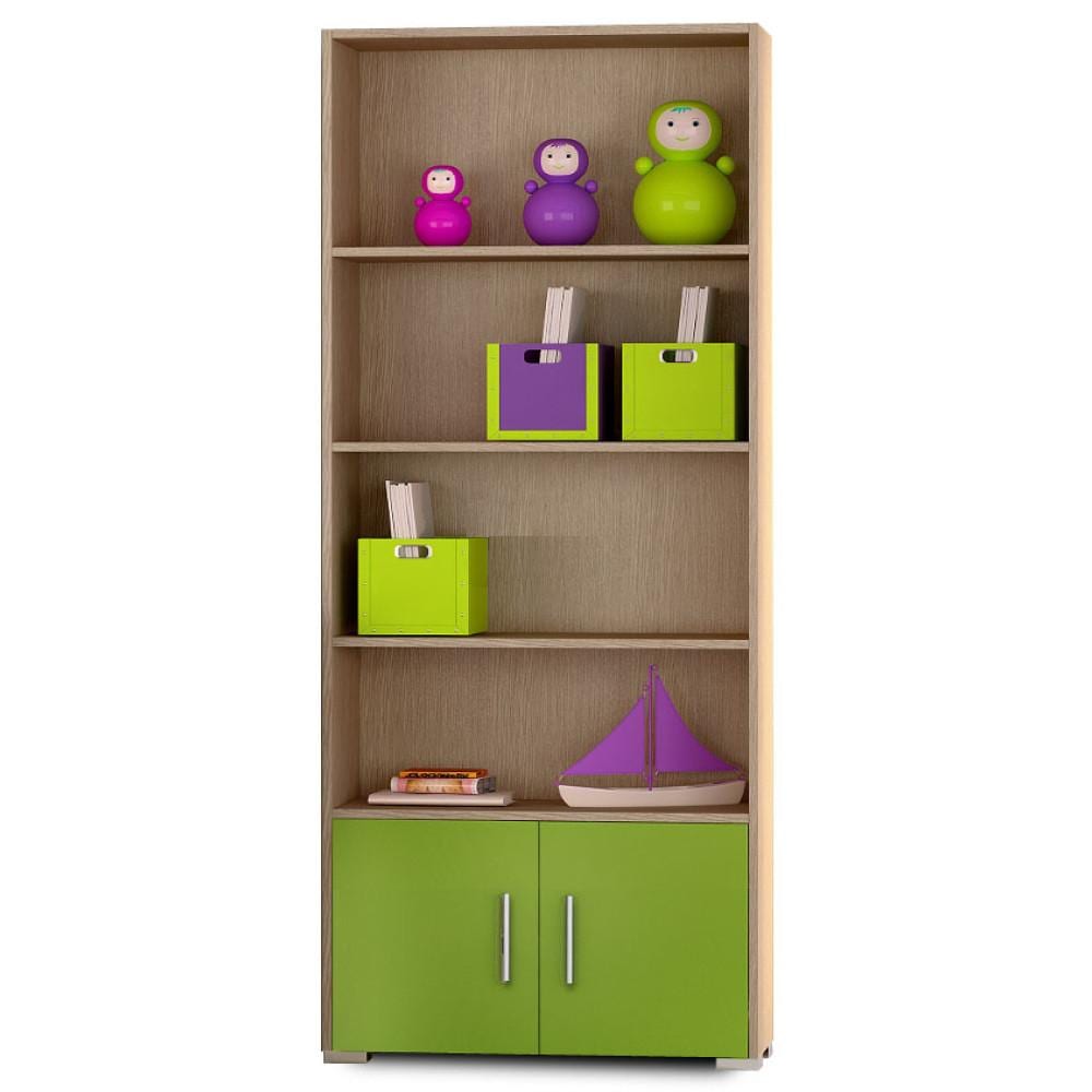 Omarket Βιβλιοθήκη Solena Elegance - 122x180 Δρυς|Λαχανί Omarket-E5453880