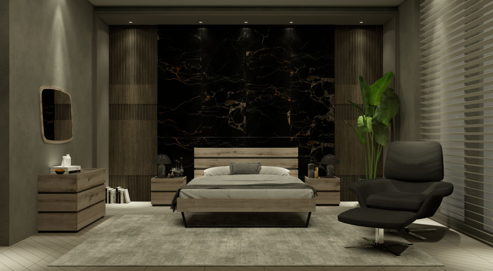 Omarket Κρεβάτι Evania Collection 959 - σετ 2 τεμαχίων για στρώμα 112x200Intrahome-E5469993