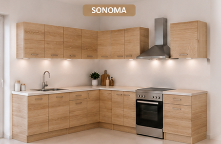 Intrahome Γωνιακή Κουζίνα 68 400x298 Πλάτος 698 κουτία 100cm / 37cm / 97cm / Γωνία 90x90 / 104cm / 98cm Κρεμαστά – Βάσεις μαζί με πάγκο μελαμίνης 3,2cm  Intrahome-sono82373545