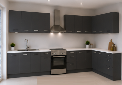 Intrahome Γωνιακή Κουζίνα 49 210x180 Πλάτος 390 κουτία 41cm / 52cm / 54cm / 83cm / Γωνία 90x90 / 102cm / 101cm / 102cm / 61cm Κρεμαστά – Βάσεις μαζί με πάγκο μελαμίνης 3,2cm  Intrahome-anthraki231282371623