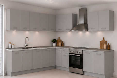 Intrahome Γωνιακή Κουζίνα 81 361x340 Πλάτος 701 κουτία 103cm / 80cm / 49cm / 54cm / Γωνία 90x90 / 79cm / 76cm / 96cm / 63cm / 100cm Κρεμαστά – Βάσεις μαζί με πάγκο μελαμίνης 3,2cm  Intrahome-gkri231282374845