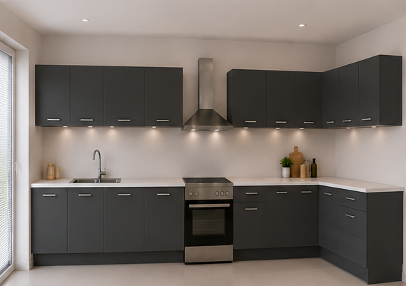 Intrahome Γωνιακή Κουζίνα 67 382x172 Πλάτος 554 κουτία 96cm / 102cm / 96cm / 64cm / 59cm / Γωνία 90x90 / 48cm / 103cm / 102cm / 100cm Κρεμαστά – Βάσεις μαζί με πάγκο μελαμίνης 3,2cm  Intrahome-anthraki231282373445