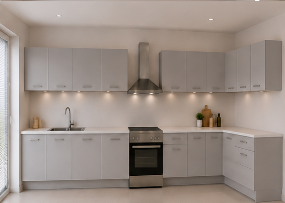 Intrahome Γωνιακή Κουζίνα 67 382x172 Πλάτος 554 κουτία 96cm / 102cm / 96cm / 64cm / 59cm / Γωνία 90x90 / 48cm / 103cm / 102cm / 100cm Κρεμαστά – Βάσεις μαζί με πάγκο μελαμίνης 3,2cm  Intrahome-gkri231282373445