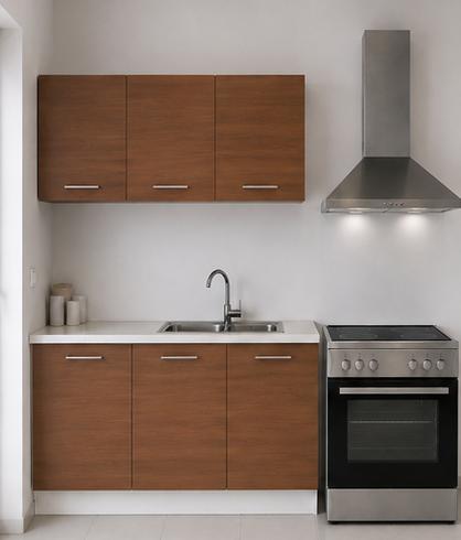 Intrahome Ευθεία Κουζίνα 79 Πλάτος 170 κουτία 52cm / 39cm / 78cm Κρεμαστά – Βάσεις μαζί με πάγκο μελαμίνης 3,2cm  Intrahome-karidi1282364645