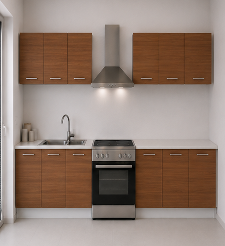 Intrahome Ευθεία Κουζίνα 52 Πλάτος 510 κουτία 37cm / 56cm / 78cm / 100cm / 98cm / 50cm / 77cm Κρεμαστά – Βάσεις μαζί με πάγκο μελαμίνης 3,2cm  Intrahome-karidi1282361945