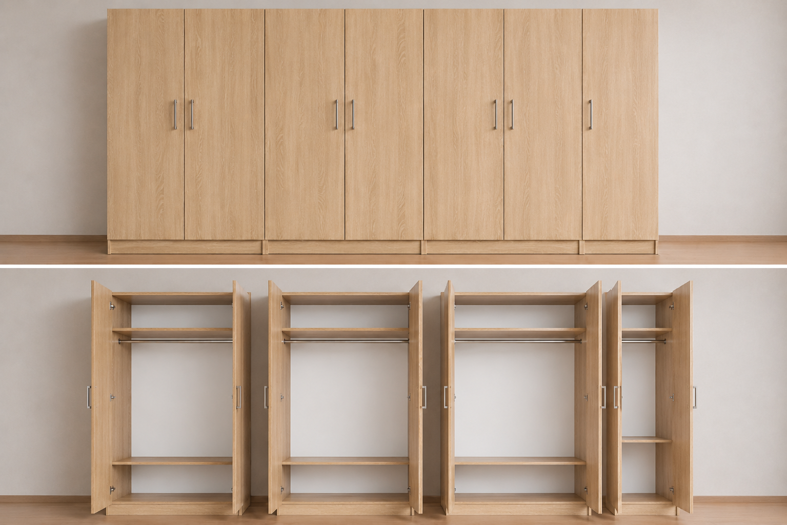 Intrahome Ντουλάπα sonoma-ΔΡΥΣ 321x225x56  N7T1214L-321-225-16987  Κουτί  BOX100|BOX100|BOX100|BOX21 χωρίς πατάρι