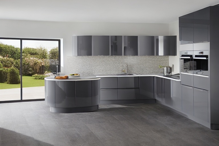 Intrahome Verona Design 1 χρώμα Λακέ Γκρι Μεσαίο έπιπλα κουζίνας 10 Μέτρα συνολικα τρέχον μέτρα Intrahome-65653448