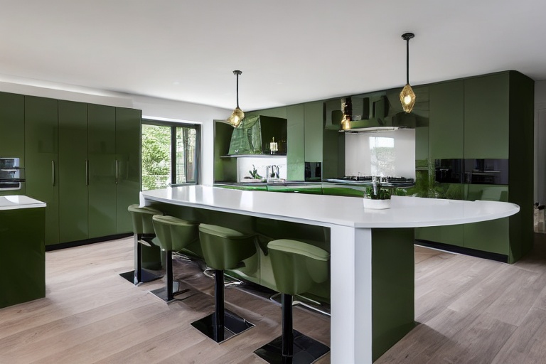 Intrahome Milano Style 1 χρώμα Λακέ Πράσινο Δάσους έπιπλα κουζίνας 10 Μέτρα συνολικα τρέχον μέτρα Intrahome-65653429