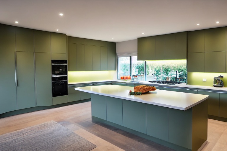 Intrahome Milano Modern 1 χρώμα Λακέ Σάλβια έπιπλα κουζίνας 10 Μέτρα συνολικα τρέχον μέτρα Intrahome-65653424