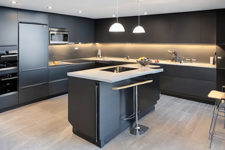 Intrahome Milano Select 1 χρώμα Λακέ Ανθρακί έπιπλα κουζίνας 10 Μέτρα συνολικα τρέχον μέτρα Intrahome-65653423