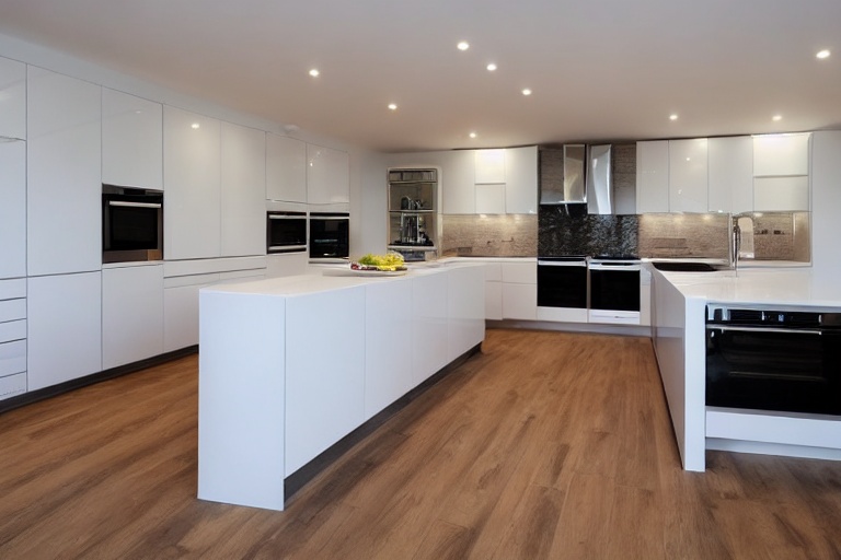 Intrahome Torino Concept 1 χρώμα Λευκό Λακέ Πάνω & Δρυς Κάτω έπιπλα κουζίνας 10 Μέτρα συνολικα τρέχον μέτρα Intrahome-65653401