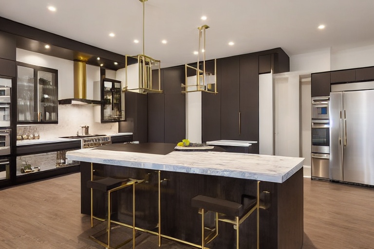 Intrahome Siena Plus 1 χρώμα Βουρτσιστός Ορείχαλκος έπιπλα κουζίνας 10 Μέτρα συνολικα τρέχον μέτρα Intrahome-65653391