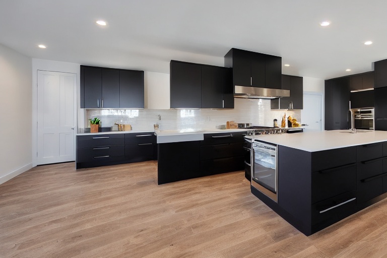 Intrahome Siena Style 1 χρώμα Μαύρο Ματ Πάνω & Δρυς Κάτω έπιπλα κουζίνας 10 Μέτρα συνολικα τρέχον μέτρα Intrahome-65653389