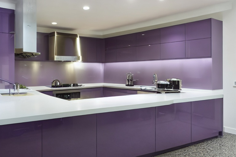 Intrahome Siena Classic 1 χρώμα Λακέ Λεβάντα έπιπλα κουζίνας 10 Μέτρα συνολικα τρέχον μέτρα Intrahome-65653385