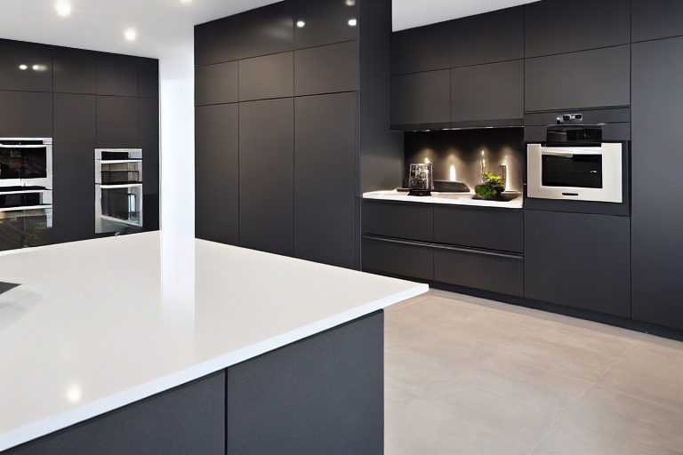 Intrahome Modena Signature 1 χρώμα Λακέ Ανθρακί έπιπλα κουζίνας 10 Μέτρα συνολικα τρέχον μέτρα Intrahome-65653362
