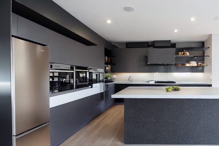 Intrahome Modena Pro 1 χρώμα Λακέ Γκρι Σκούρο έπιπλα κουζίνας 10 Μέτρα συνολικα τρέχον μέτρα Intrahome-65653354