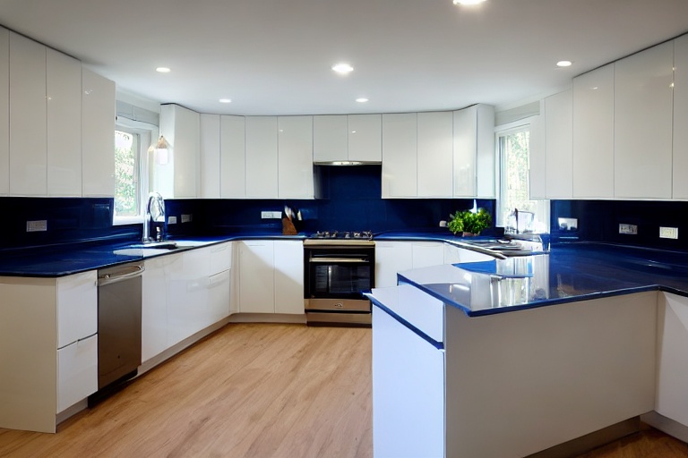 Intrahome Parma Style 1 χρώμα Νησί Μπλε & Λευκό Περίμετρος έπιπλα κουζίνας 10 Μέτρα συνολικα τρέχον μέτρα Intrahome-65653349