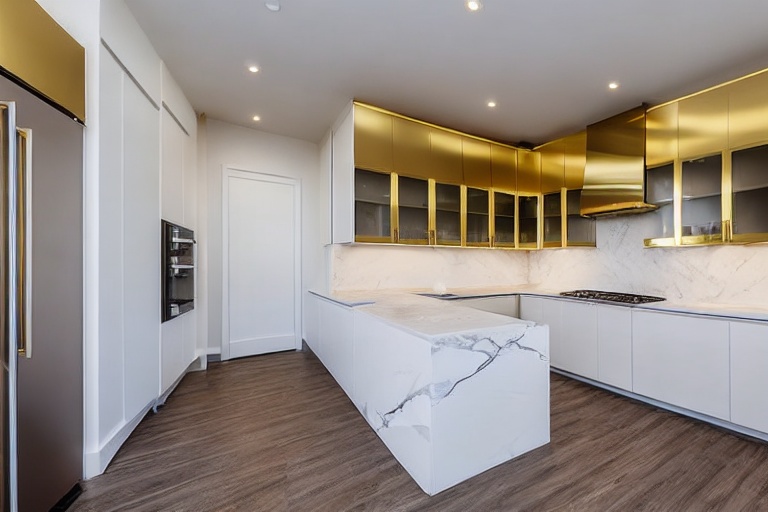 Intrahome Parma Design 1 χρώμα Βουρτσιστό Χρυσό έπιπλα κουζίνας 10 Μέτρα συνολικα τρέχον μέτρα Intrahome-65653348