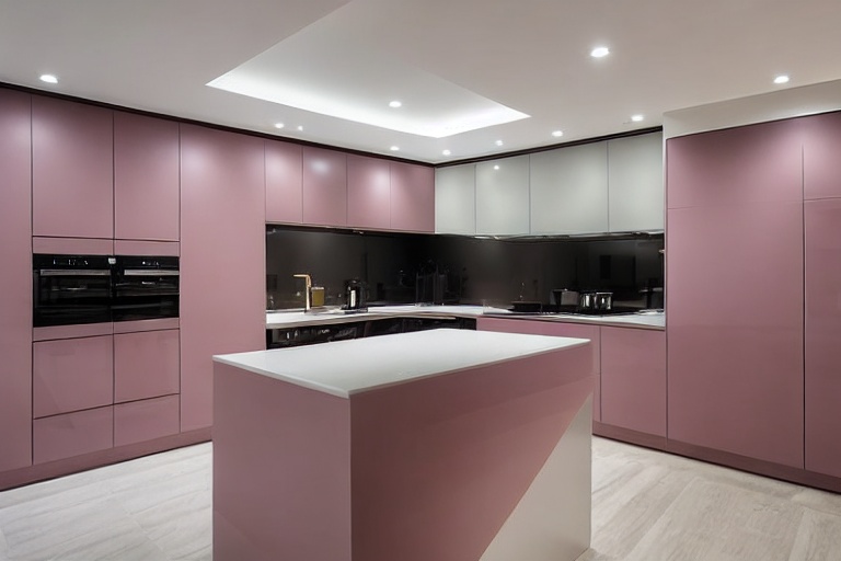 Intrahome Parma Select 1 χρώμα Λακέ Σκονισμένο Ροζ έπιπλα κουζίνας 10 Μέτρα συνολικα τρέχον μέτρα Intrahome-65653343