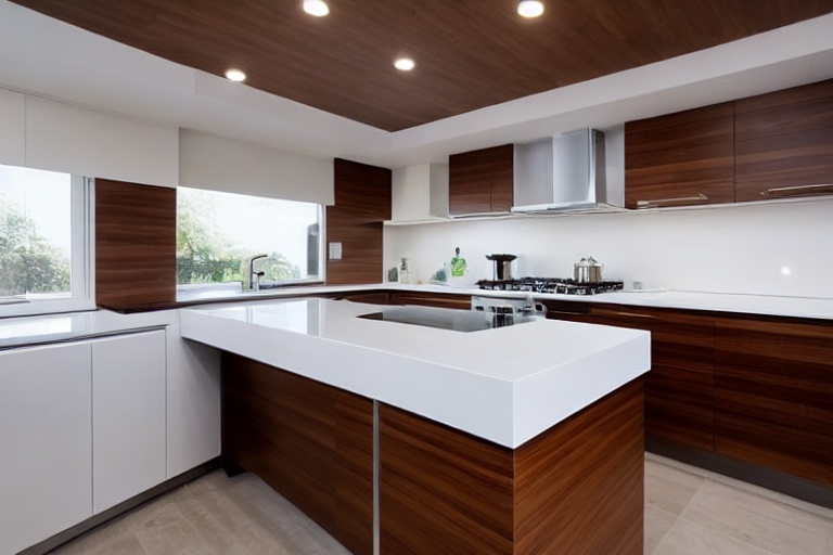 Intrahome Napoli Design 1 χρώμα Λευκό Λακέ Πάνω & Καρυδιά Κάτω έπιπλα κουζίνας 10 Μέτρα συνολικα τρέχον μέτρα Intrahome-65653328