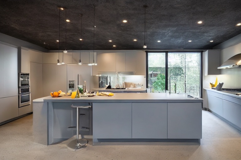 Intrahome Napoli Living 1 χρώμα Εφέ Τσιμέντου έπιπλα κουζίνας 10 Μέτρα συνολικα τρέχον μέτρα Intrahome-65653326