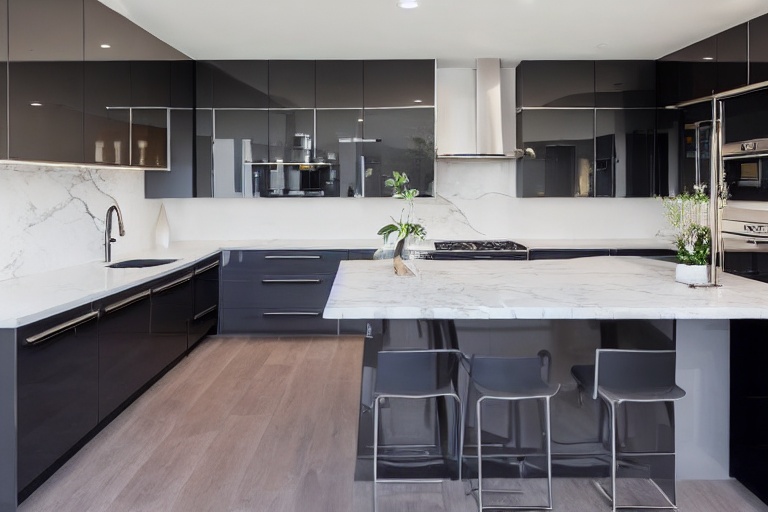 Intrahome Roma Home 1 χρώμα Λακέ Γκρι Μεσαίο έπιπλα κουζίνας 10 Μέτρα συνολικα τρέχον μέτρα Intrahome-65653307