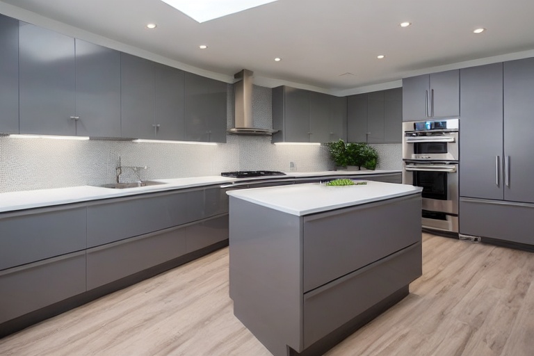 Intrahome Roma Modern 1 χρώμα Λακέ Γκρι Ανοιχτό έπιπλα κουζίνας 10 Μέτρα συνολικα τρέχον μέτρα Intrahome-65653304