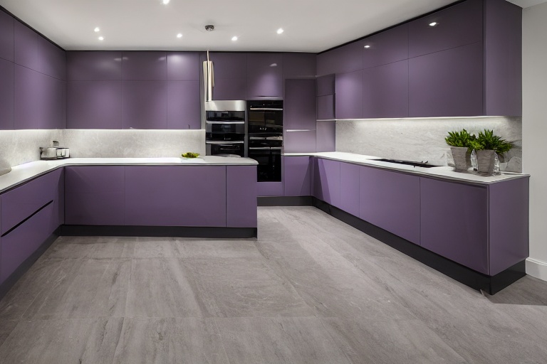 Intrahome Roma Elegance 1 χρώμα Λακέ Λεβάντα έπιπλα κουζίνας 10 Μέτρα συνολικα τρέχον μέτρα Intrahome-65653299