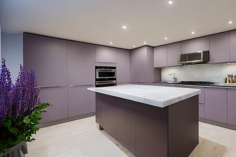 Intrahome Roma Lux 1 χρώμα Λακέ Λεβάντα έπιπλα κουζίνας 10 Μέτρα συνολικα τρέχον μέτρα Intrahome-65653293