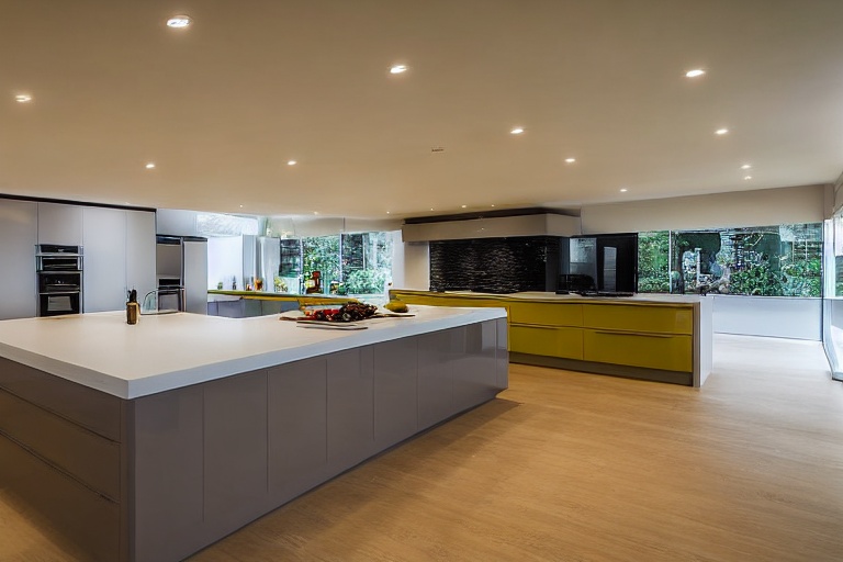 Intrahome Luna Style 1 χρώμα Λακέ Μουσταρδί έπιπλα κουζίνας 10 Μέτρα συνολικα τρέχον μέτρα Intrahome-65653269