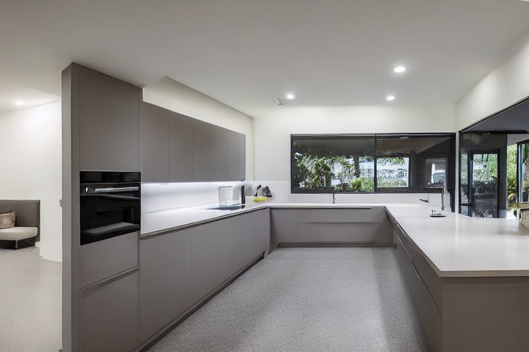 Intrahome Luna Design 1 χρώμα Εφέ Τσιμέντου έπιπλα κουζίνας 10 Μέτρα συνολικα τρέχον μέτρα Intrahome-65653268