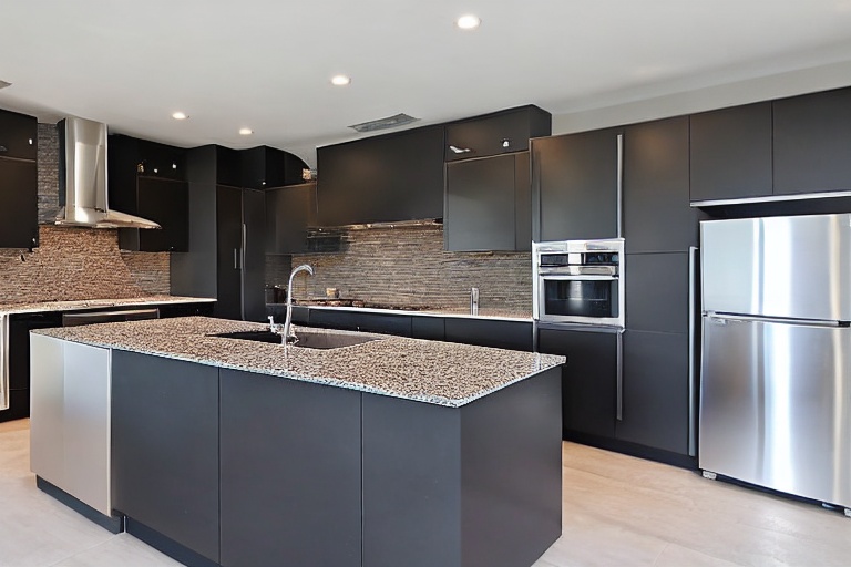 Intrahome Nova Modern 1 χρώμα Λακέ Ανθρακί έπιπλα κουζίνας 10 Μέτρα συνολικα τρέχον μέτρα Intrahome-65653244