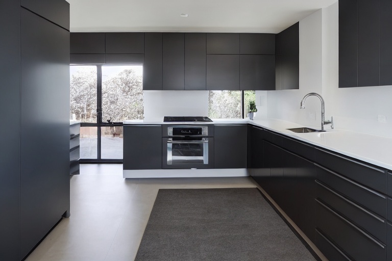 Intrahome Aria Classic 1 χρώμα Λακέ Γκρι Σκούρο έπιπλα κουζίνας 10 Μέτρα συνολικα τρέχον μέτρα Intrahome-65653225
