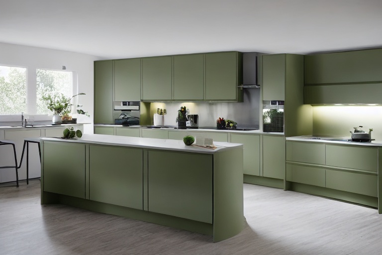 Intrahome Harmony Living 1 χρώμα Λακέ Σάλβια έπιπλα κουζίνας 10 Μέτρα συνολικα τρέχον μέτρα Intrahome-65653186