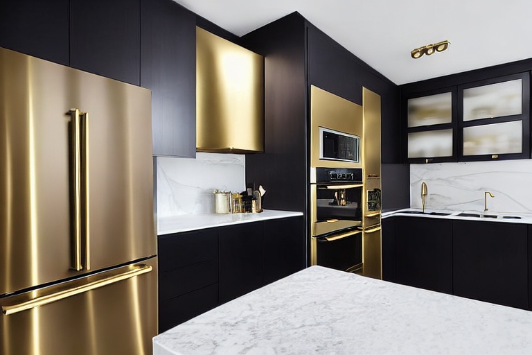 Intrahome Urban Style 1 χρώμα Βουρτσιστός Ορείχαλκος έπιπλα κουζίνας 10 Μέτρα συνολικα τρέχον μέτρα Intrahome-65653169