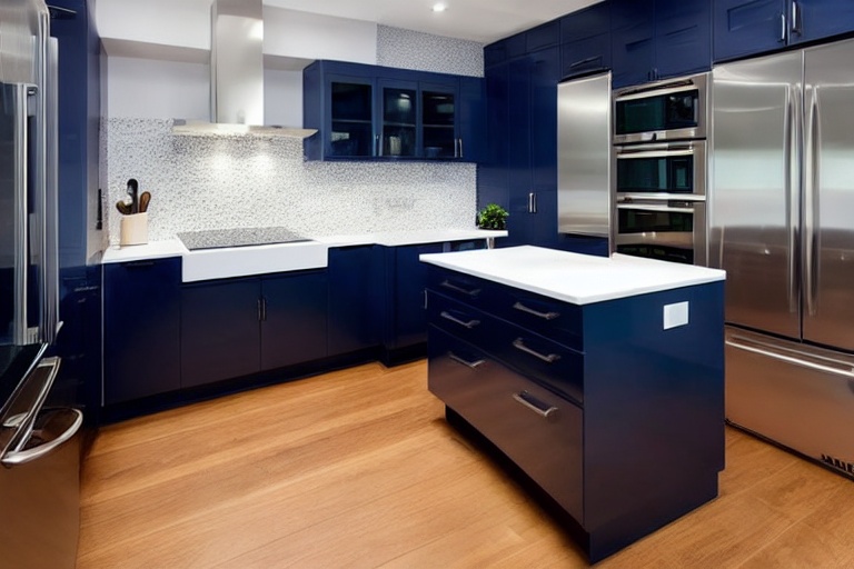 Intrahome Nordic Concept 1 χρώμα Νησί Μπλε & Λευκό Περίμετρος έπιπλα κουζίνας 10 Μέτρα συνολικα τρέχον μέτρα Intrahome-65653121