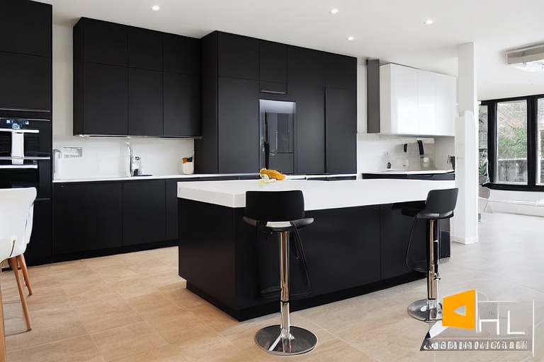 Intrahome Nordic One 1 χρώμα Λακέ Μαύρο Ματ έπιπλα κουζίνας 10 Μέτρα συνολικα τρέχον μέτρα Intrahome-65653115