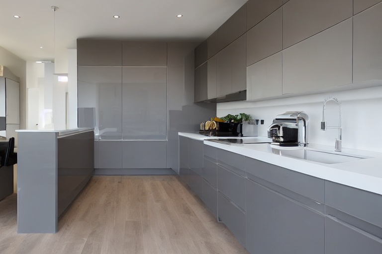 Intrahome Scandi Prime 1 χρώμα Λακέ Γκρι Ανοιχτό έπιπλα κουζίνας 10 Μέτρα συνολικα τρέχον μέτρα Intrahome-65653112