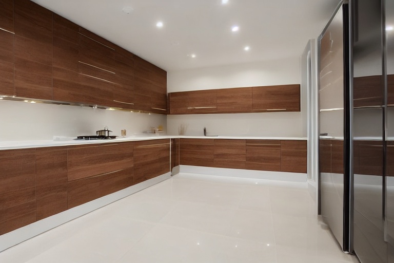 Intrahome Scandi Home 1 χρώμα Κρεμ Πάνω & Ξύλο Κάτω έπιπλα κουζίνας 10 Μέτρα συνολικα τρέχον μέτρα Intrahome-65653107