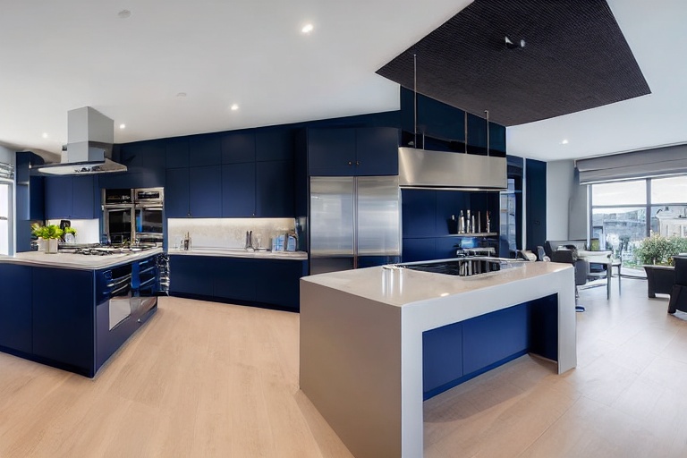 Intrahome Scandi Lux 1 χρώμα Λακέ Ναυτικό Μπλε έπιπλα κουζίνας 10 Μέτρα συνολικα τρέχον μέτρα Intrahome-65653093