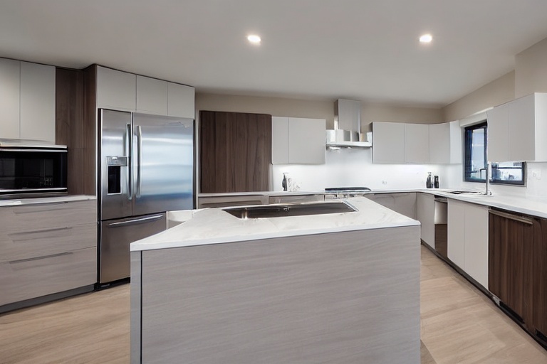 Intrahome Venezia Plus 1 χρώμα Νησί Καρυδιά & Γκρι Περίμετρος έπιπλα κουζίνας 10 Μέτρα συνολικα τρέχον μέτρα Intrahome-65653051