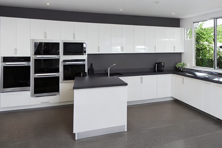 Intrahome Venezia Design 1 χρώμα Λευκό Ματ Πάνω & Ανθρακί Κάτω έπιπλα κουζίνας 10 Μέτρα συνολικα τρέχον μέτρα Intrahome-65653048