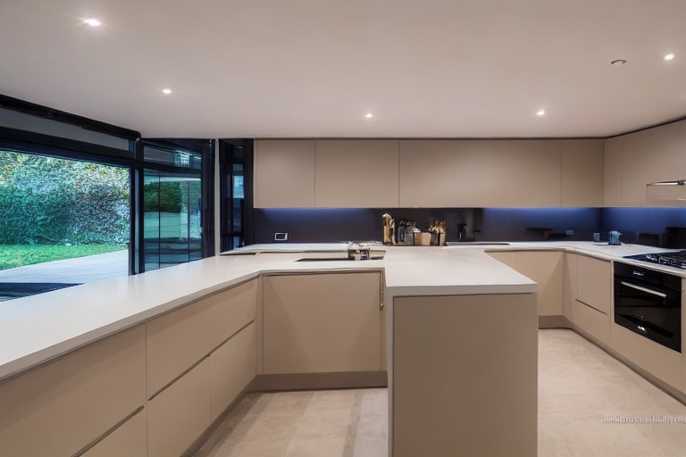 Intrahome Venezia Modern 1 χρώμα Λακέ Μπεζ Ανοιχτό έπιπλα κουζίνας 10 Μέτρα συνολικα τρέχον μέτρα Intrahome-65653044
