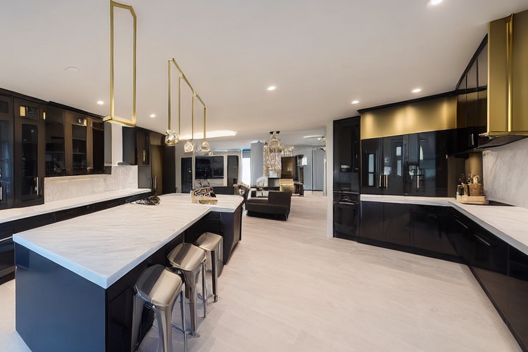Intrahome Toscana Plus 1 χρώμα Βουρτσιστό Χρυσό έπιπλα κουζίνας 10 Μέτρα συνολικα τρέχον μέτρα Intrahome-65653011