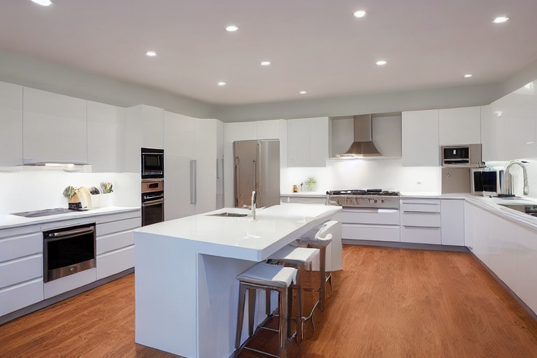 Intrahome Toscana Living 1 χρώμα Λακέ Λευκό Γυαλιστερό έπιπλα κουζίνας 10 Μέτρα συνολικα τρέχον μέτρα Intrahome-65653006