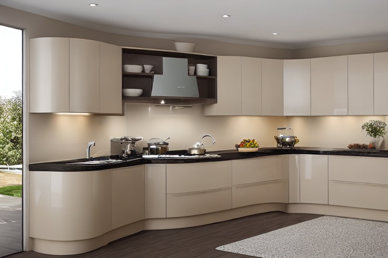 Intrahome Toscana Classic 1 χρώμα Λακέ Μπεζ Ανοιχτό έπιπλα κουζίνας 10 Μέτρα συνολικα τρέχον μέτρα Intrahome-65653005