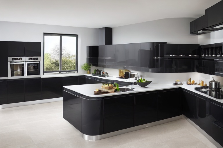 Intrahome Monaco Prime 1 χρώμα Εφέ Δέρμα Σκούρο έπιπλα κουζίνας 10 Μέτρα συνολικα τρέχον μέτρα Intrahome-65652972