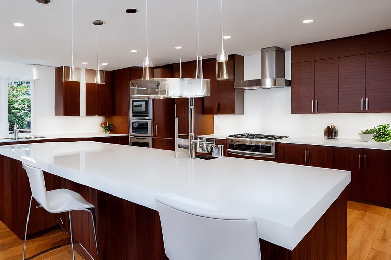 Intrahome Monaco Design 1 χρώμα Λευκό Λακέ Πάνω & Καρυδιά Κάτω έπιπλα κουζίνας 10 Μέτρα συνολικα τρέχον μέτρα Intrahome-65652968