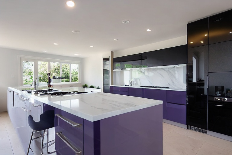 Intrahome Monaco Home 1 χρώμα Λακέ Λεβάντα έπιπλα κουζίνας 10 Μέτρα συνολικα τρέχον μέτρα Intrahome-65652967