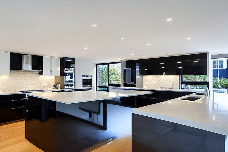Intrahome Monaco Signature 1 χρώμα Λακέ Μαύρο Γυαλιστερό έπιπλα κουζίνας 10 Μέτρα συνολικα τρέχον μέτρα Intrahome-65652962